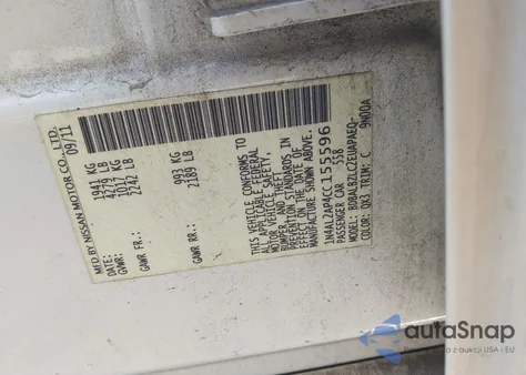 2012 Nissan Altima 2.5 S из США, поврежденный, VIN 1N4AL2AP4CC155596